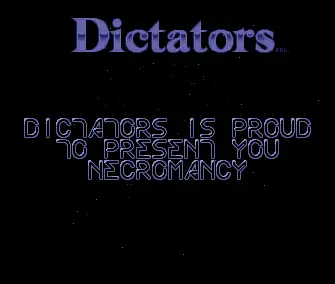 Necromancy (1989) by Dictators