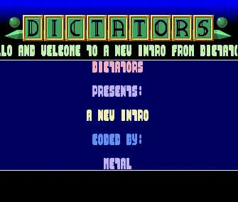 New Intro by Metal (1992) by Dictators
