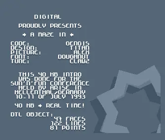 A Maze In (1993) by Digital