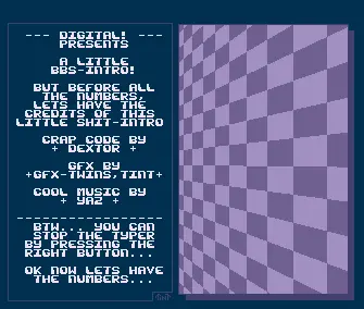 Little BBS Intro (1993) by Digital