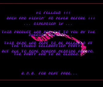 Taurus Party Demo (1991) by Dimension 4