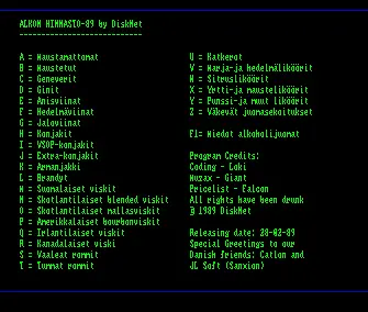 Alkon hinnasto (1989) by Disknet