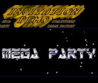 Mega Party Invitation (1990) by Dream Factory