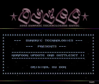 Harpoon Update (1992) by Dytec