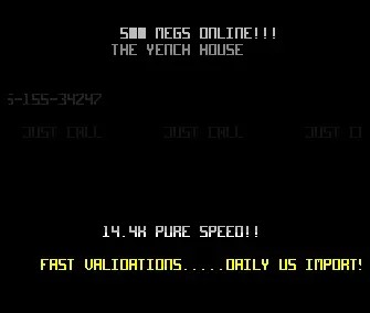 The Yench House BBS Intro (1994) by EPA