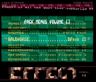 Pack Menus 13 (1993) by Effect