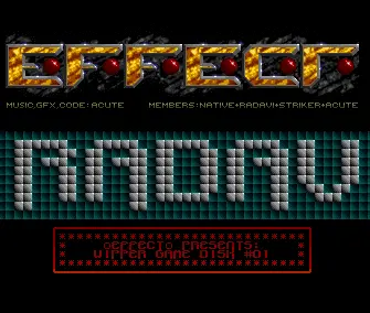 Wipper Game Disk 01 Spread (1991) by Effect