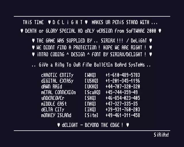 Death or Glory HD Version (1992) by Delight