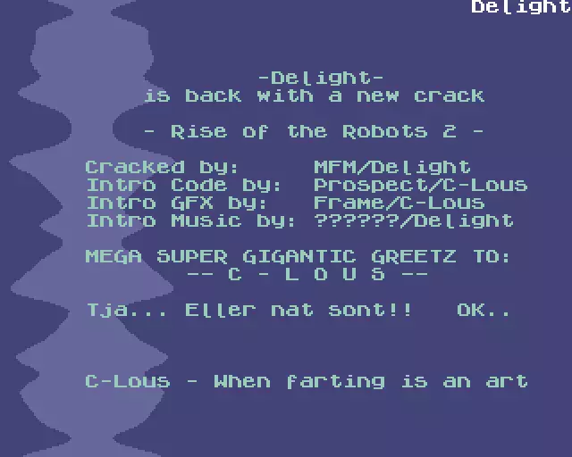 Rise of the Robots 2 (1995) by Delight