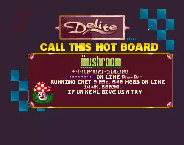 Mushroom BBS Intro (1994) by Delite