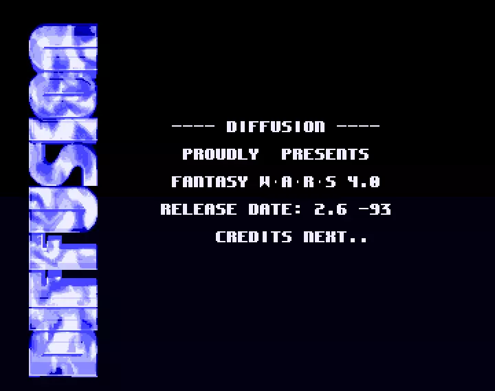 Fantasy Wars v4.0 Intro (1993) by Diffusion