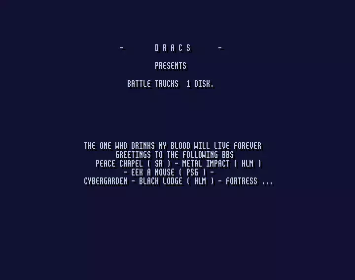 Battle Trucks One Disk (1994) by Dracs