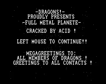 Full Metal Planete (1989) by Dragons