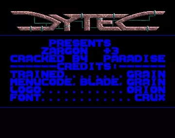 Zargon +3 (1991) by Dytec