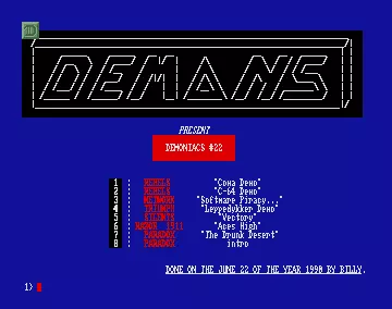 Demoniacs 22 (1990) by Demons