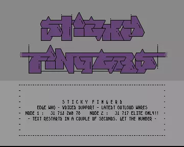 Sticky Fingers BBS Intro (1994) by Edge