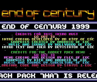 Gadget Pack 08 Intro (1991) by End of Century 1999