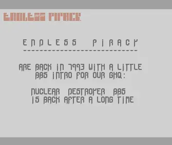 Nuclear Destroyer Online (1993) by Endless Piracy