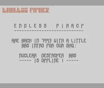 Nuclear Destroyer Offline (1992) by Endless Piracy