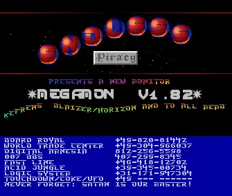 Megamon v1.82 Intro (1990) by Endless Piracy