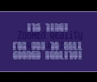 Zoomed Reality BBS Intro (1993) by Equinox