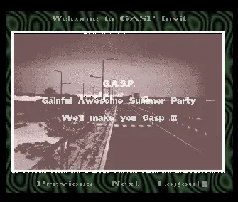 GASP Invitation (1994) by Eremation