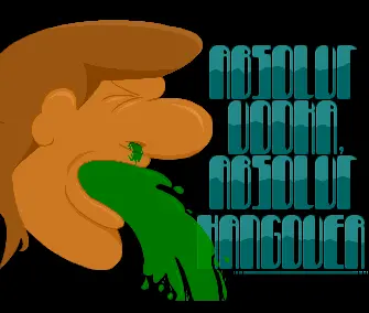 Absolut Vodka Absolut Hangover (1991) by Exotic Men