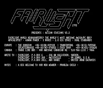 Action Stations V3.2 (1992) by Fairlight