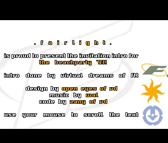 Beach Party 93 Invitation (1993) by Fairlight