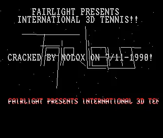 International 3D Tennis (1990) by Fairlight