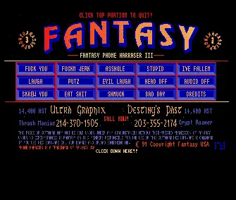 Phone Harasser 3 (1991) by Fantasy