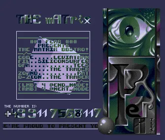 Matrix BBS Intro (1994) by Fear