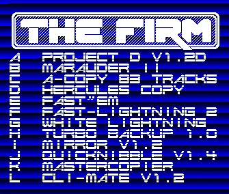 Copy Disk v4.0a (1988) by Firm Inc, The