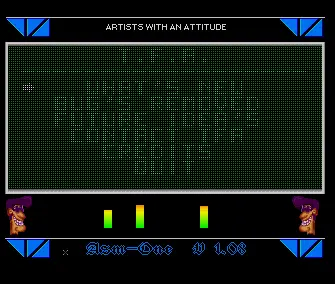 AsmOne v1.08 Intro (1992) by Flame Arrows, The