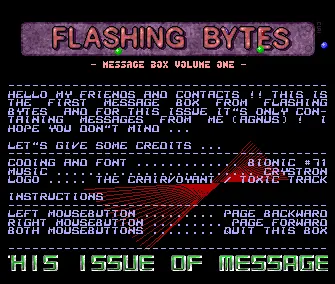 Message Box 01 (1991) by Flashing Bytes