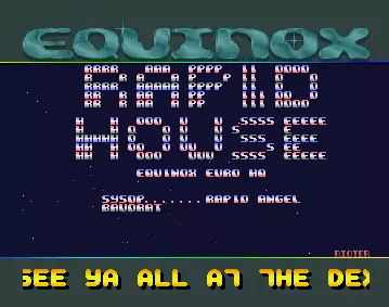 Rapid House BBS Intro (1991) by Equinox