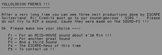 Three Sounds (1988) by Escape