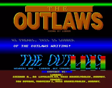 Outlaws First (1988) by Escape