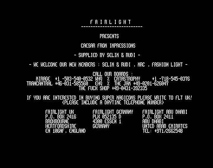 Caesar (1992) by Fairlight