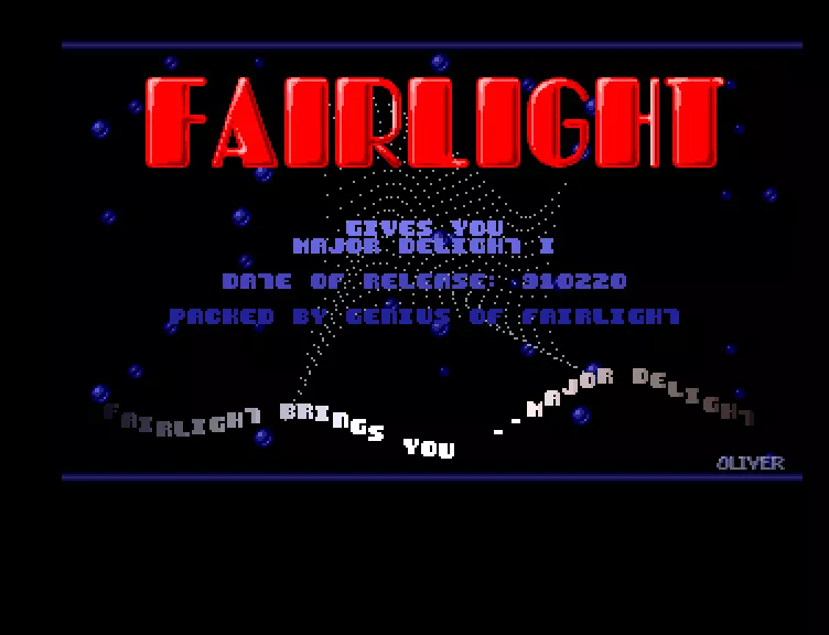 Major Delight 1 Intro (1991) by Fairlight