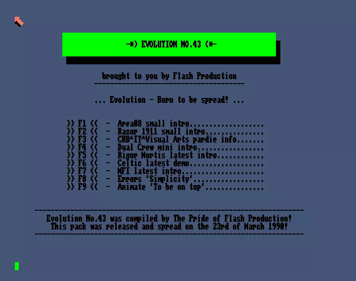 Evolution 043 Intro (1989) by Flash Production