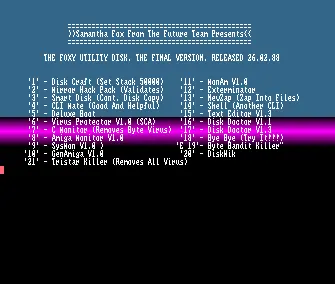 Foxy Utility Disk Final Version (1988) by Future Team, The