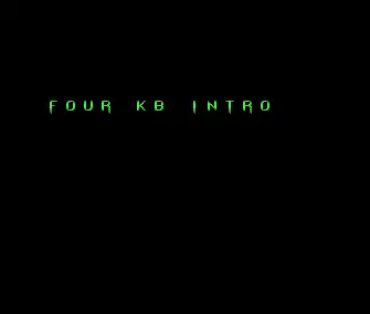 Intel Outside 4k Intro (1993) by Genetic