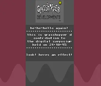 Digital Symposium 95 Intro (1994) by Grasshopper Developments