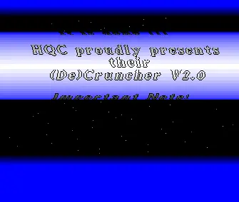 Cruncher v2.0 Intro (1986) by HQC