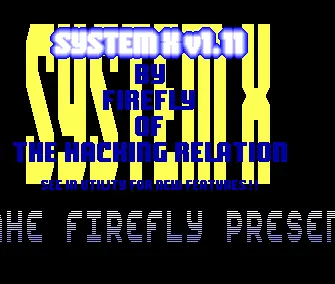 System X v1.11 Intro (1989) by Hacking Relation, The