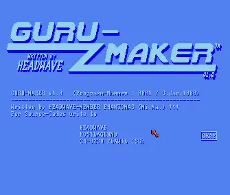 Guru Maker v1.0 (1989) by Headwave