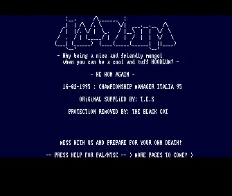 Championship Manager Italia 95 (1995) by Hoodlum