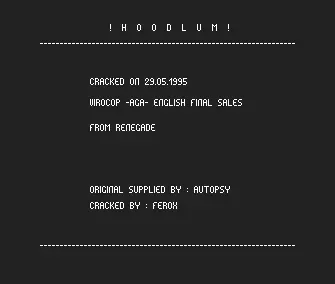 Virocop AGA (1995) by Hoodlum