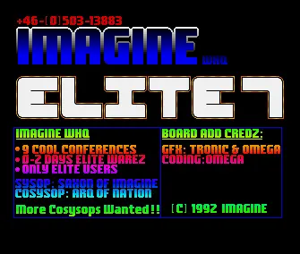 Elite 7 BBS Intro (1991) by Imagine